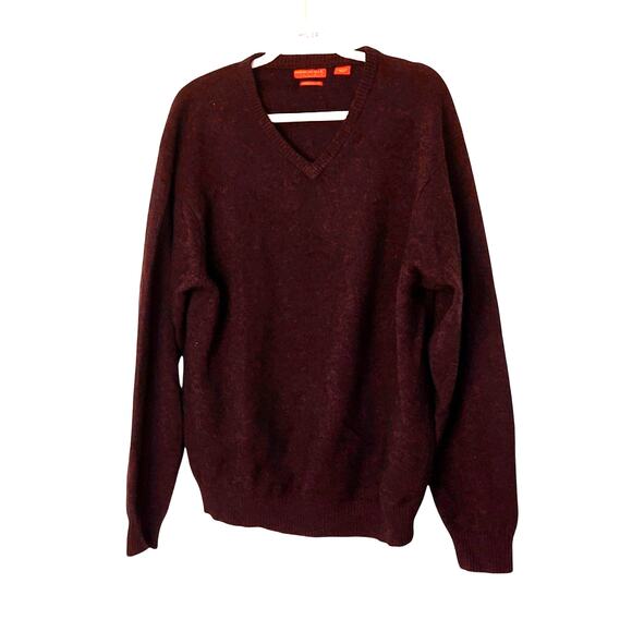American Blue men's Himalayan Yak V-Neck Sweater size L - Picture 1 of 8